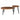 Mid-century modern rustic nesting tables with a raised lip to hold items securely.