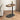 Modern C-shaped side table in walnut finish, perfect for holding drinks and books