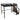Iron and wood loft bunk bed with genuine leather bed surface.