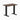 Desky fixed mini rubberwood sit stand desk in dark walnut