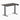Desky Dual mini sit stand desk burnished wood melamine desktop