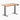 Desky dual mini standing desk hardwood red oak in space grey 1000mm