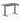 Desky Dual mini sit stand desk jarrah legno melamine desktop