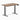 Desky dual mini standing desk hardwood natural walnut in space grey 1000mm