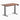 Desky dual mini standing desk hardwood walnut in space grey