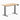 Desky dual mini standing desk hardwood white ash in space grey 1000mm