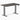 Desky Dual mini sit stand desk burnished wood melamine desktop