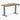 Desky dual mini standing desk hardwood natural walnut in space grey 1100mm