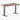 Desky Dual mini sit stand desk natural walnut melamine desktop