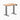 Desky dual mini standing desk hardwood red oak in space grey 800mm