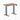Desky Dual mini sit stand desk natural walnut melamine desktop