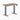 Desky Dual mini sit stand desk natural walnut melamine desktop