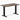 Desky fixed mini melamine in jarrah legno desktop