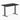 Desky fixed mini melamine in black desktop