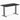 Desky fixed mini melamine in black desktop