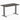 Desky fixed mini melamine in burnished wood desktop