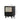 Small wooden bedside table with rattan drawer fronts and soft lighting.