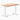 Desky Zero Mini Softwood fixed Office Desk acacia 
