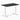 Desky fixed mini melamine desk black melamine