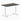 Desky fixed mini melamine desk burnished wood