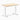 Desky fixed mini melamine desk classic oak