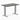 Desky zero mini fixed dark bamboo desk
