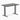 Desky zero mini fixed dark bamboo desk