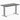 Desky zero mini fixed dark bamboo desk