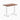 Desky zero mini hardwood fixed desk hardwood walnut - Desky