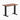 Desky zero mini hardwood fixed desk hardwood walnut - Desky
