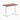 Desky zero mini hardwood fixed desk hardwood walnut - Desky