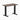 Desky fixed mini melamine desk jarrah