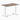 Desky fixed mini melamine desk natural walnut