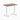 Desky fixed mini melamine desk natural walnut