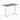 Desky fixed mini melamine desk natural walnut