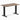 Desky fixed mini melamine desk natural walnut