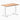 Desky zero mini hardwood fixed desk hardwood red oak - Desky