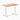 Desky zero mini hardwood fixed desk hardwood red oak - Desky