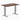 Desky Zero Mini Softwood fixed Office Desk rustic pine