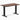 Desky Zero Mini Softwood fixed Office Desk rustic pine