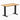 Desky zero mini hardwood fixed desk hardwood teak - Desky