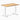 Desky zero mini hardwood fixed desk hardwood teak - Desky