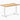 Desky zero mini hardwood fixed desk hardwood teak - Desky
