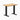 Desky zero mini hardwood fixed desk hardwood teak - Desky