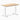 Desky zero mini hardwood fixed desk hardwood white ash - Desky