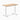 Desky zero mini hardwood fixed desk hardwood white ash - Desky