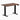 Dual mini rubberwood red walnut standing desk - Desky